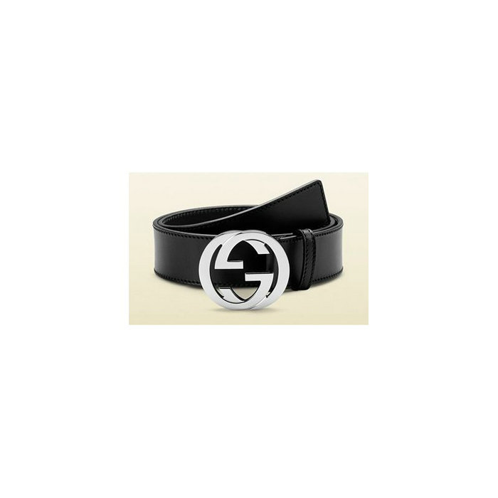 Ceinture Gucci en cuir noire